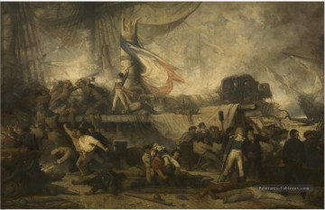 Navire de guerre œuvres - Hendrik Frans Schaefels Les Algésiras à la bataille de Trafalgar Batailles navales
